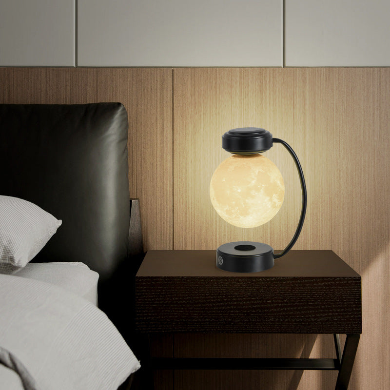 3D LED Moon Night Light Wireless Magnetic Levitating Lamp