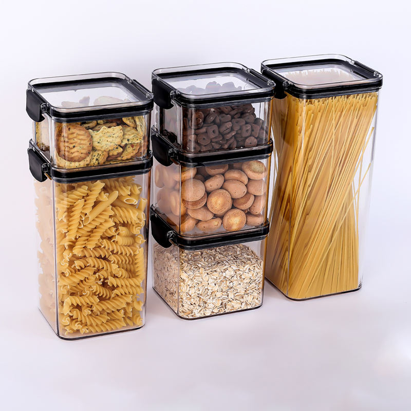 6 Set Airtight Plastic Containers BPA Free